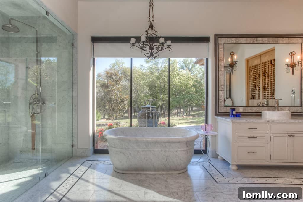 Spacious owner's retreat with panoramic views, private office, and dedicated workout space