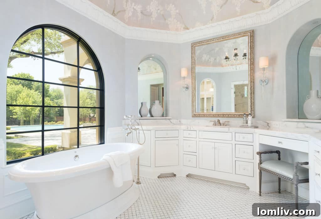 Spacious kitchen with marble countertops and high-end appliances