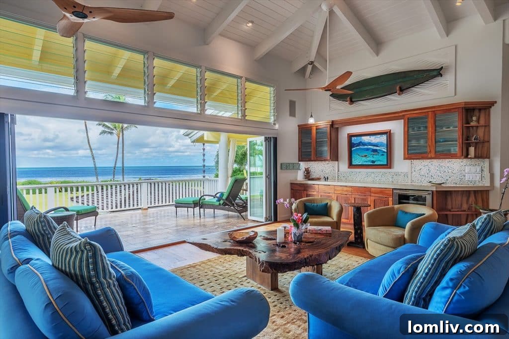 Hanalei Bay Beachfront Estate Aerial View