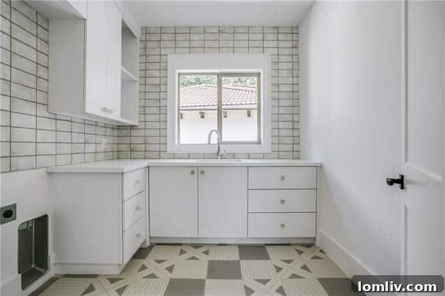 Convenient and Fully Equipped Upstairs Laundry Room, a Must-Have for Modern Living