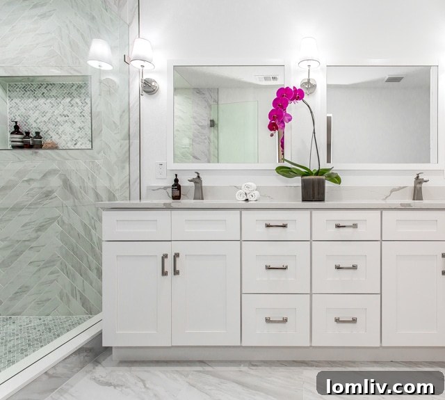 After Renovation: Modern Remodeled Bathrooms at 3808 Cedarbrush Drive