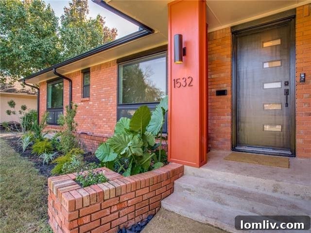 Another exterior view highlighting the classic ranch architecture and modern landscaping of 1532 Trailridge Drive