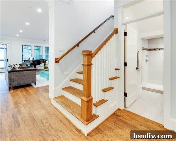 5424 Vickery Blvd - Modern staircase design