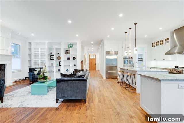 5424 Vickery Blvd - Kitchen island and dining