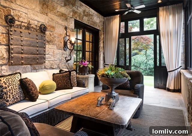 Cozy Fireplace in Dallas Mansion