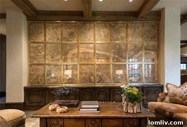 Hidden Television Feature in Dallas Luxury Home