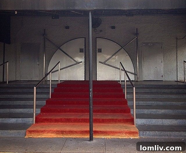 The famous slide-away doors of The Starck Club, an iconic design feature by Philippe Starck.