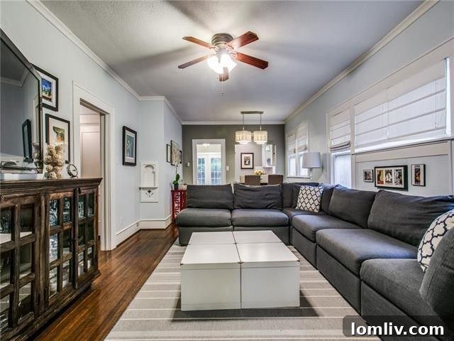 Cozy and inviting living space with hardwood floors and ample natural light.