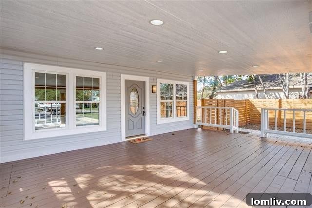 Inviting front porch, perfect for family gatherings