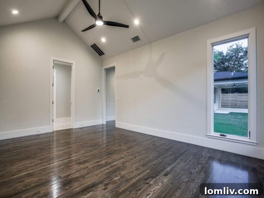 Master Bathroom with Deep Soaking Tub and Stand-Alone Shower