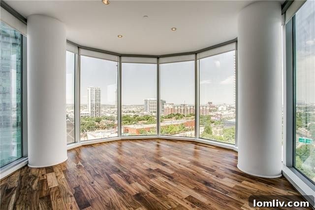 Modern interior design of the Azure condo featuring an open layout and bright spaces.