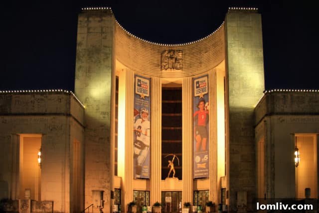 Architectural grandeur of the Hall of State at Fair Park, Dallas