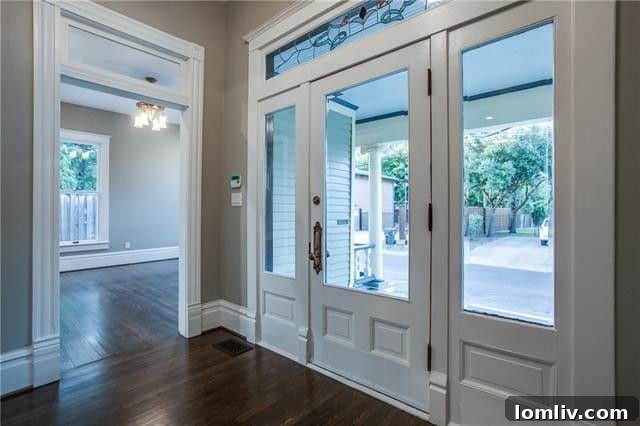 Victorian home interior with restored architectural details