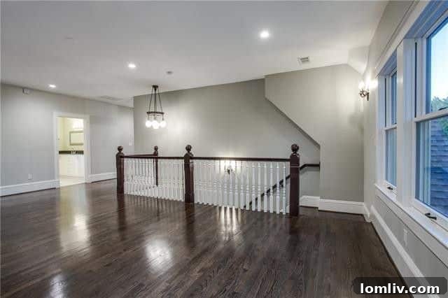 Upstairs landing configured as a playroom
