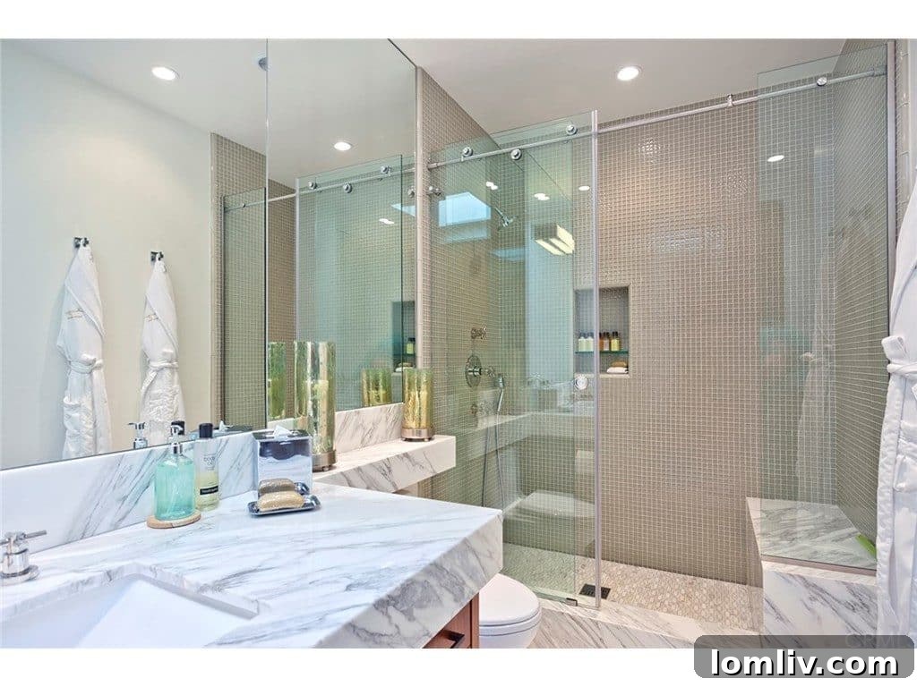 Stylish wet bar for entertaining guests