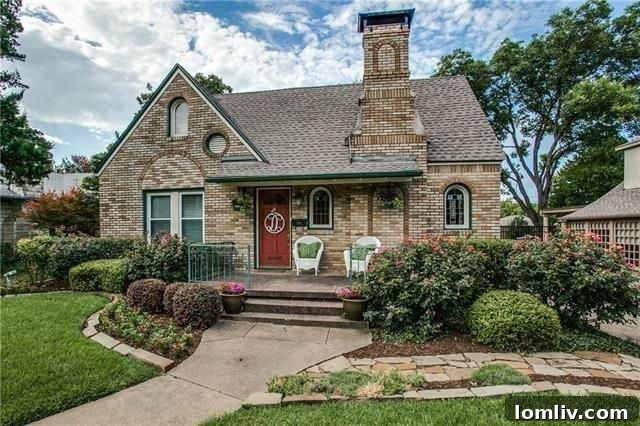 Charming Tudor-style homes in M Streets with well-maintained lawns, perfect for pets and their owners.