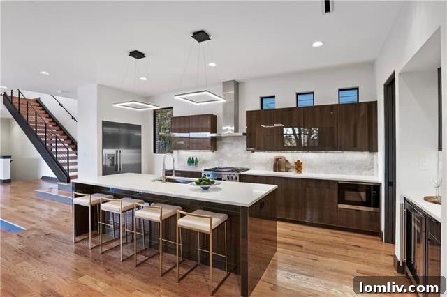 Modern Organic Home Interior Bar Area
