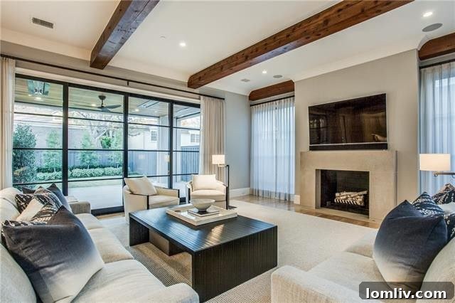 Another view of the elegant living area with a focus on interior design at 3414 Beverly Drive