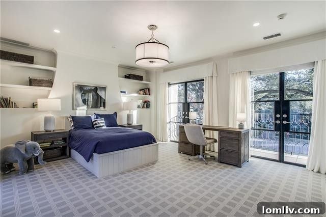 A contemporary media room or entertainment space at 3414 Beverly Drive