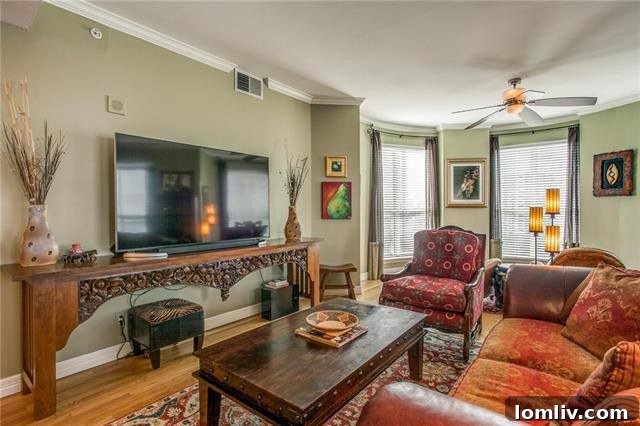 Sophisticated home office or den with abundant natural light