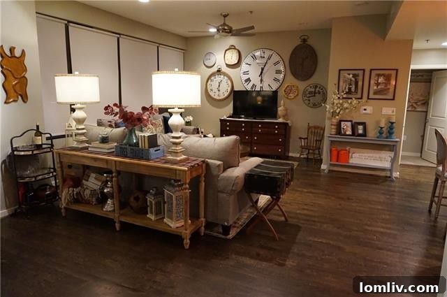 Spacious living and dining area in The Metropolitan condo, ideal for entertaining