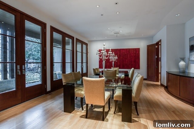 3504 Lexington Avenue Highland Park Luxury Home - Dining Room Doors