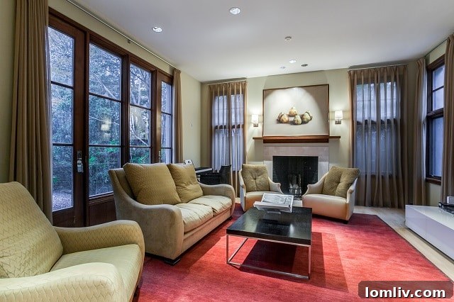 3504 Lexington Avenue Highland Park Luxury Home - Study Fireplace