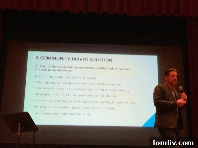 Dallas residents discussing police review board