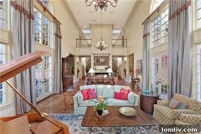 Another perspective of a well-appointed room, showcasing the spaciousness and refined taste of the estate.