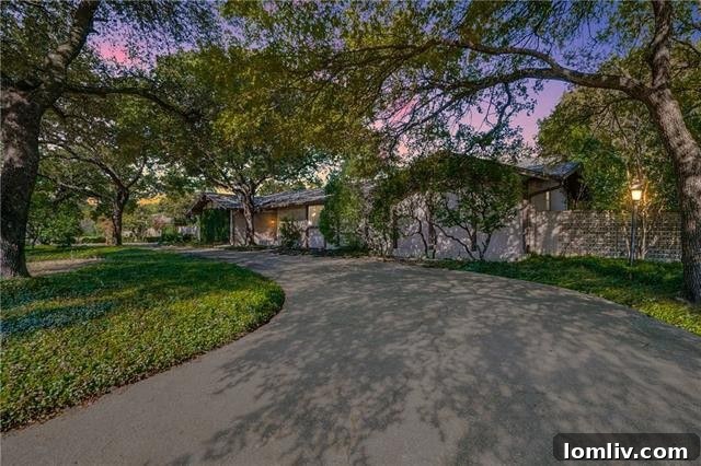 Stunning mid-century modern exterior at 5731 McShann Road, North Dallas