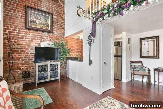 Interior view of a historic New Orleans condo