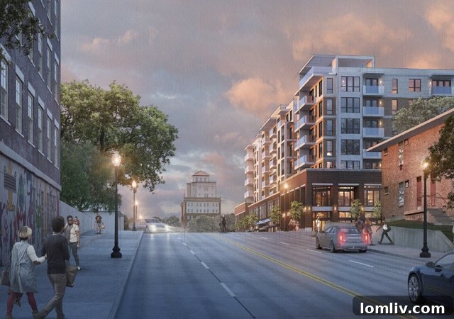 Rendering of Windmass Capital's proposed mixed-use development in North Oak Cliff, Dallas