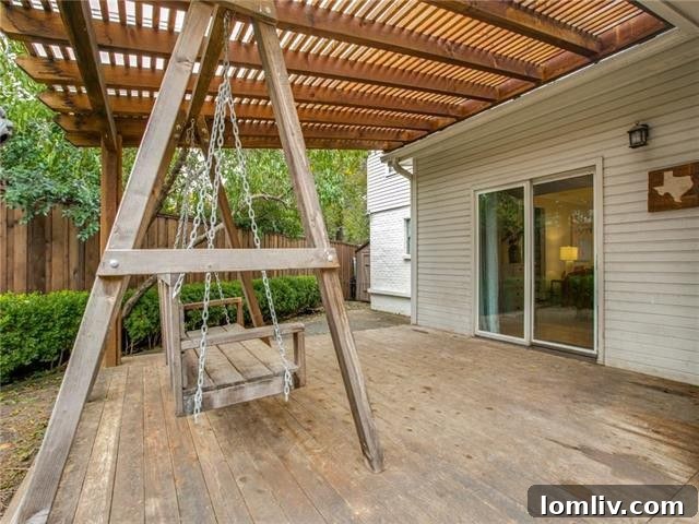 Outdoor patio area, perfect for relaxation and enjoying the Dallas weather
