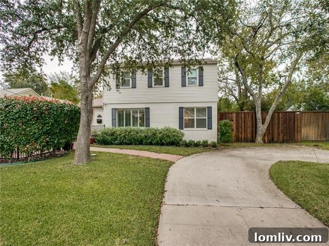 Picturesque tree-lined street in the desirable Briarwood community
