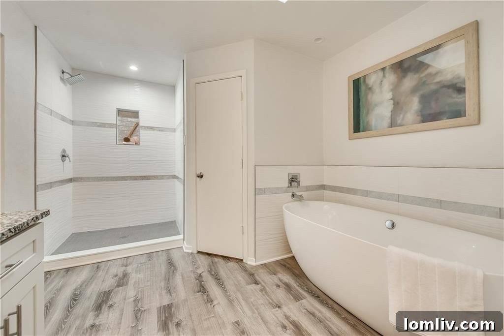 Modern Vanity and Granite in Master Bath