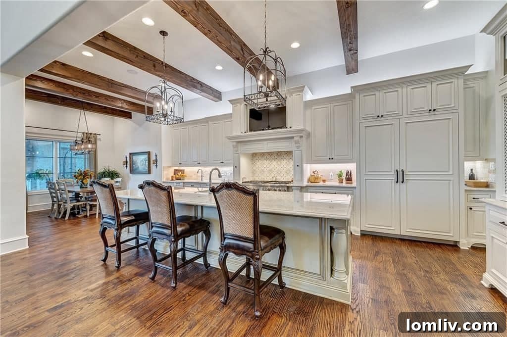 Comfortable family room with stylish furniture and elegant finishes