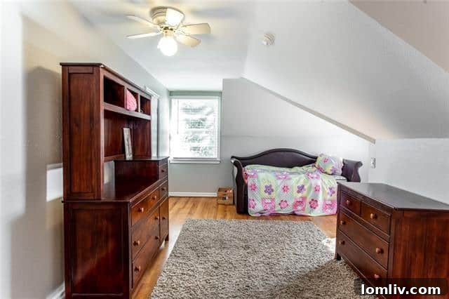 Curzon Avenue Cottage: Where Yesteryear Lives 13 Another Charming Under-Eave Bedroom