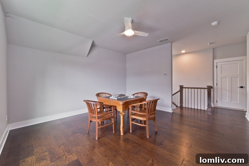 Upstairs Living Area Perfect for Media or Playroom
