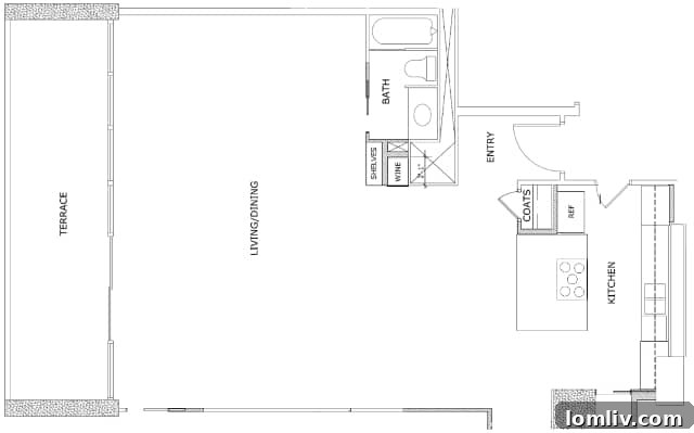 Spacious luxury living room, dining area, and kitchen in a modern home.