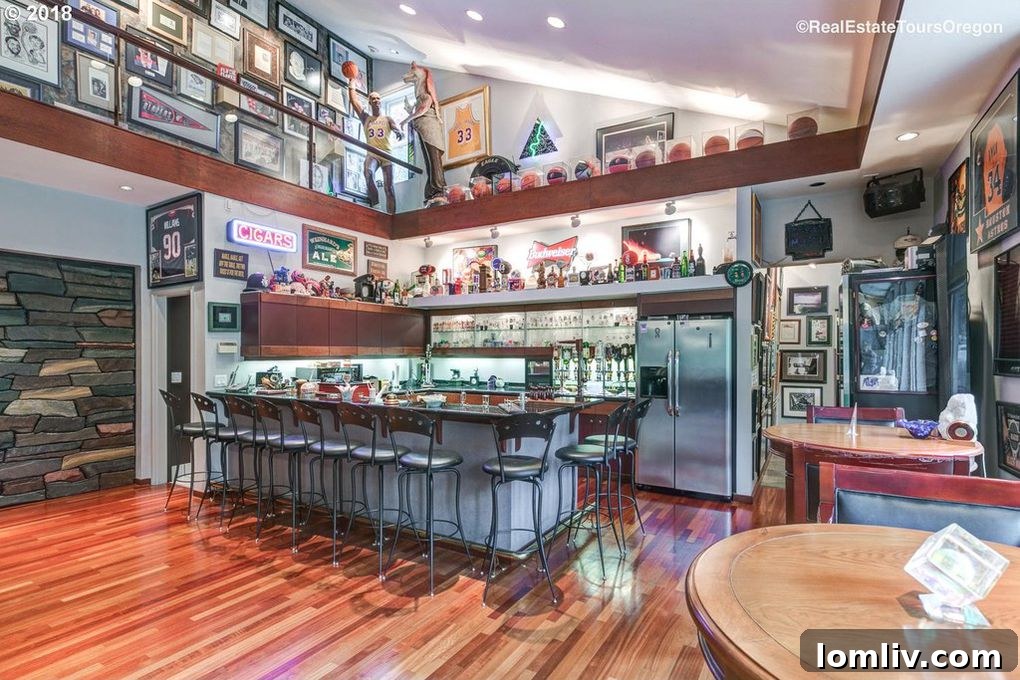 Luxury Home Bar: Integrated Beer Taps and Entertainment Zone