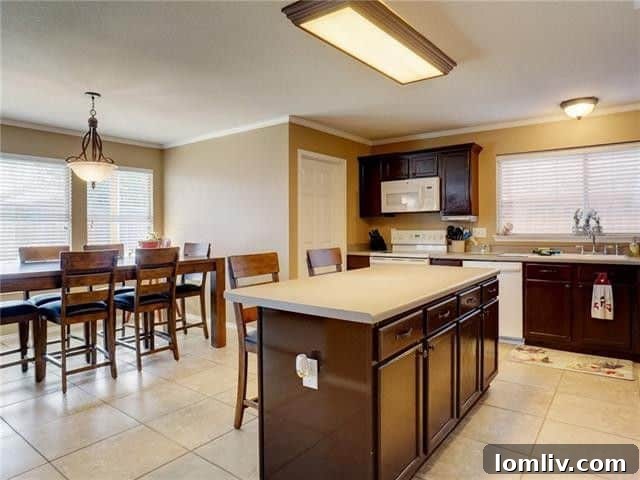 Inviting Family Room with Fireplace and Patio Access