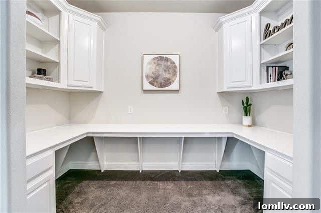 Upstairs Game Room with Bonus Nook and Desk Space