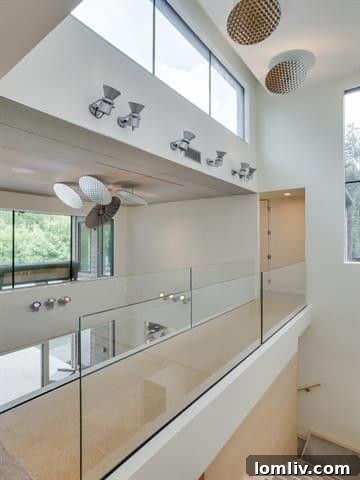 Stylish contemporary artwork and design within the home