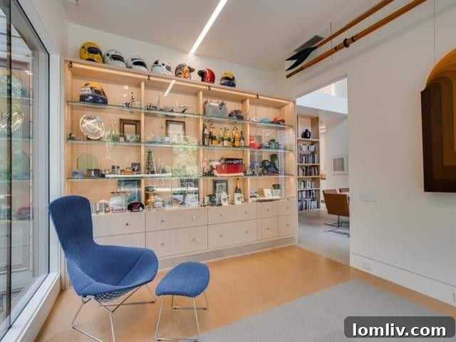 Modern staircase and interior design at 3212 Dartmouth Ave