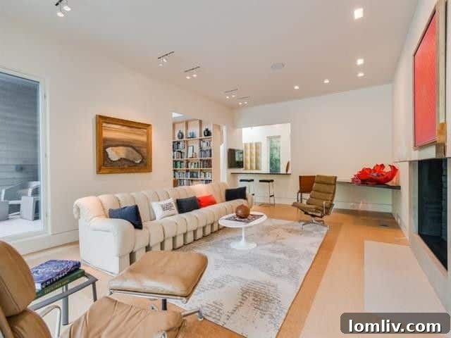 Open concept living space with natural light