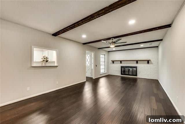 A Trio of Distinctive Las Colinas Casas 11 Northgate Ranch Living Room with Wood Beams