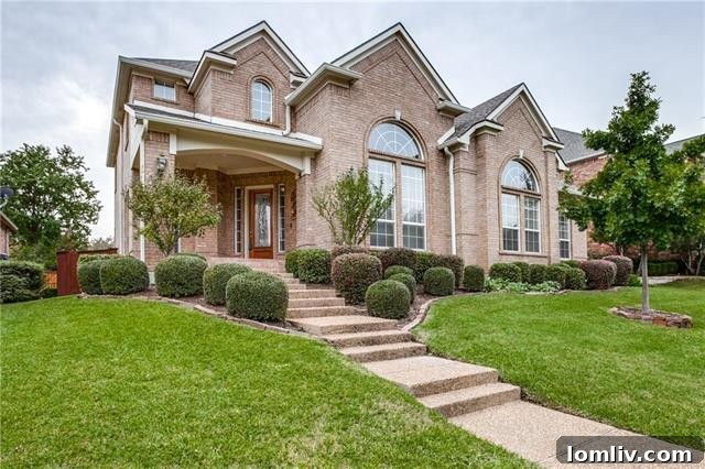A Trio of Distinctive Las Colinas Casas 3 Hackberry Estate Home Exterior with Corner Portico