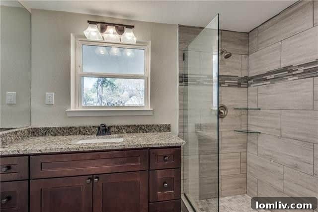 A Trio of Distinctive Las Colinas Casas 22 University Hills Master Bathroom with Walk-in Shower