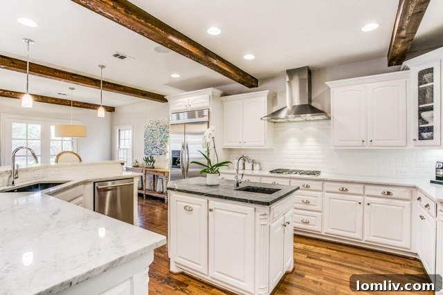 Gourmet Kitchen with Island and High-End Appliances