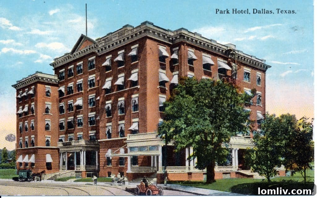 Historic photo of the Ambassador Hotel, formerly known as the Park Hotel and Majestic Hotel.